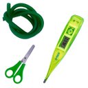 Ver imagem 3 de Kit Basic para Enfermagem com Aparelho de Pressão e Estetoscópio Duplo Rappaport - Verde
