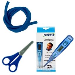 Kit Basic para Enfermagem com Aparelho de Pressão e Estetoscópio Duplo Rappaport - Azul - 3