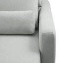 Ver mais imagens de Sofá Retrátil Reclinável 240cm Sinna F05 Linho Impermeabilizado Cinza Claro - Mpozenato