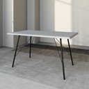 Ver imagem 3 de Mesa Jantar Paraty 140cm com 4 Cadeiras Pretas Diamond para Sala de Jantar Cozinha - Branco/preto