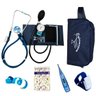 Kit Aparelho De Pressão Estetoscópio + Necessaire Exclusiva - Azul Marinho - 1