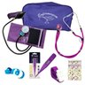 Kit Aparelho De Pressão Estetoscópio + Necessaire Exclusiva - Roxa - 1