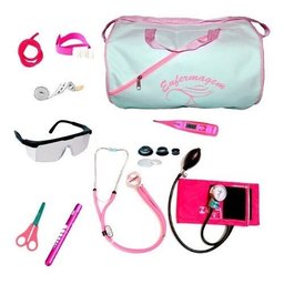 Kit Enfermagem Aparelho De Pressão Estetoscópio Várias Cores - Azul - 2
