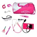 Ver imagem 3 de Kit Enfermagem Aparelho de Pressão Estetoscópio Várias Cores - Azul