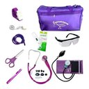 Ver imagem 6 de Kit Enfermagem Aparelho de Pressão Estetoscópio Várias Cores - Azul