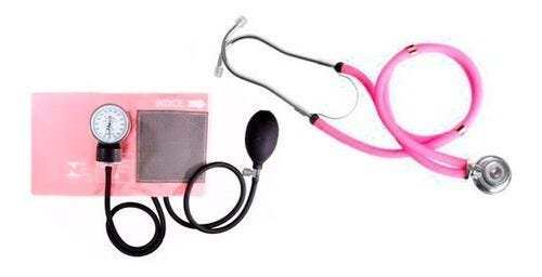 Kit Materiais Enfermagem Completo + Necessaire Transparente - Rosa - 2