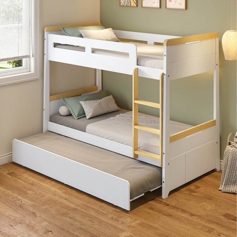 Treliche com LED na Lateral Petit Casatema MadeiraOriginals Branco/Mel