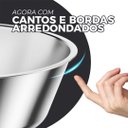 Ver imagem 6 de Rechaud Dourado Rm Redondo em Aço Inox Banho Maria com Fogareiro 5 L Buffet