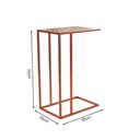 Ver imagem 3 de Mesa de Apoio Industrial Elena Industrial Cobre com Tampo de Vidro