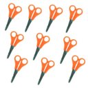 Ver imagem 1 de Kit com 10 Tesouras sem Ponta - Laranja