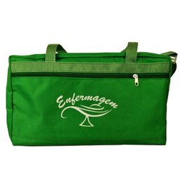 Kit com Bolsa Tipo Pasta, Porta Jaleco e Estetoscópio e Esfigmomanômetro P.A Med - Verde - 3