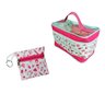 Kit Bolsa Tipo Pasta, Necessaire Retangular, Porta Moedas e Esteto com Esfigmo PA Med - Pink - 4