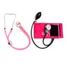 Kit Bolsa Tipo Pasta, Necessaire Retangular, Porta Moedas e Esteto com Esfigmo PA Med - Pink - 2