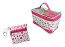 Ver imagem 4 de Kit Bolsa Tipo Pasta, Necessaire Retangular, Porta Moedas e Esteto com Esfigmo Pa Med - Fúcsia - Ro