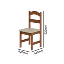 Ver imagem 5 de Conjunto de Mesa com 4 Cadeiras Praiana Araúna Freijó e Bege