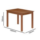 Ver imagem 4 de Conjunto de Mesa com 4 Cadeiras Praiana Araúna Freijó e Bege