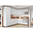 Ver imagem 5 de Gabinete de Cozinha Modulado Balcão Rainha Canto Reto Dir/esq 1 Porta C/tampo 92cm Branca/nature -