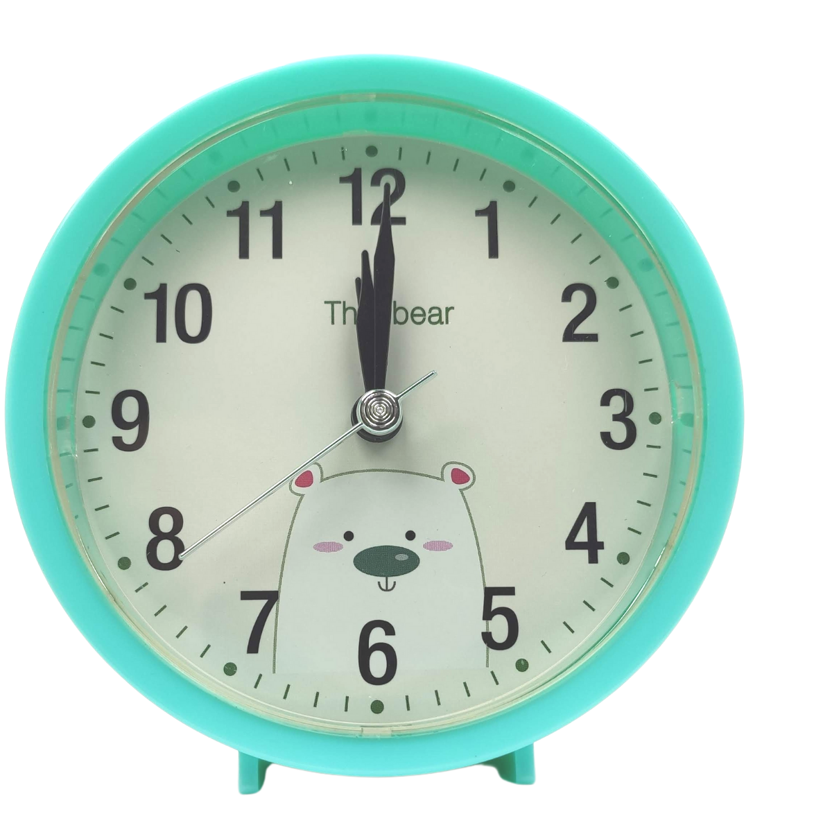 Relógio Despertador Analogico Estilo Antigo Pequeno Alarme Retrô Redondo Verde