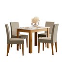 Ver imagem 2 de Mesa Bellagio 4 Lugares com 4 Cadeiras Estofadas Josi Poliman Móveis