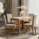 Ver imagem 1 de Mesa Bellagio 4 Lugares com 4 Cadeiras Estofadas Josi Poliman Móveis