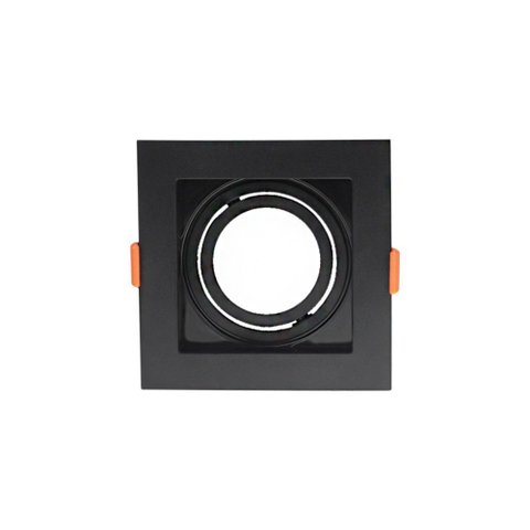 Spot de Embutir Recuado Astraled Berenices para Lâmpada Par 20 Quadrado Preto Sp-7615
