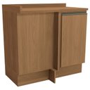 Ver imagem 1 de Balcao Canto Reto com Tampo 1p 98 Cm Maxxi G748 Canela Kappesberg