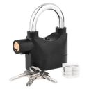 Ver imagem 2 de Cadeado com Sirene Alarme Anti furto 110db Segurança Som Alto Moto Casa