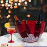 Balde de Gelo Champanheira em Acrílico 11 Litros Bares Baladas Restaurantes - Vermelho - 2