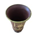 Ver imagem 6 de Vaso Decorativo Cerâmica Pintura Imperial Marrom Acabamento Laca Chinesa 26cm Columbus Gold