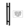 Puxador para Porta Barra Chata Aço Inoxidavel 80cm Preto - 9
