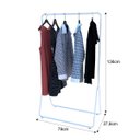 Ver imagem 4 de Arara de Roupas Cabideiro de Chão em Aço Carbono Desmontável - Branco