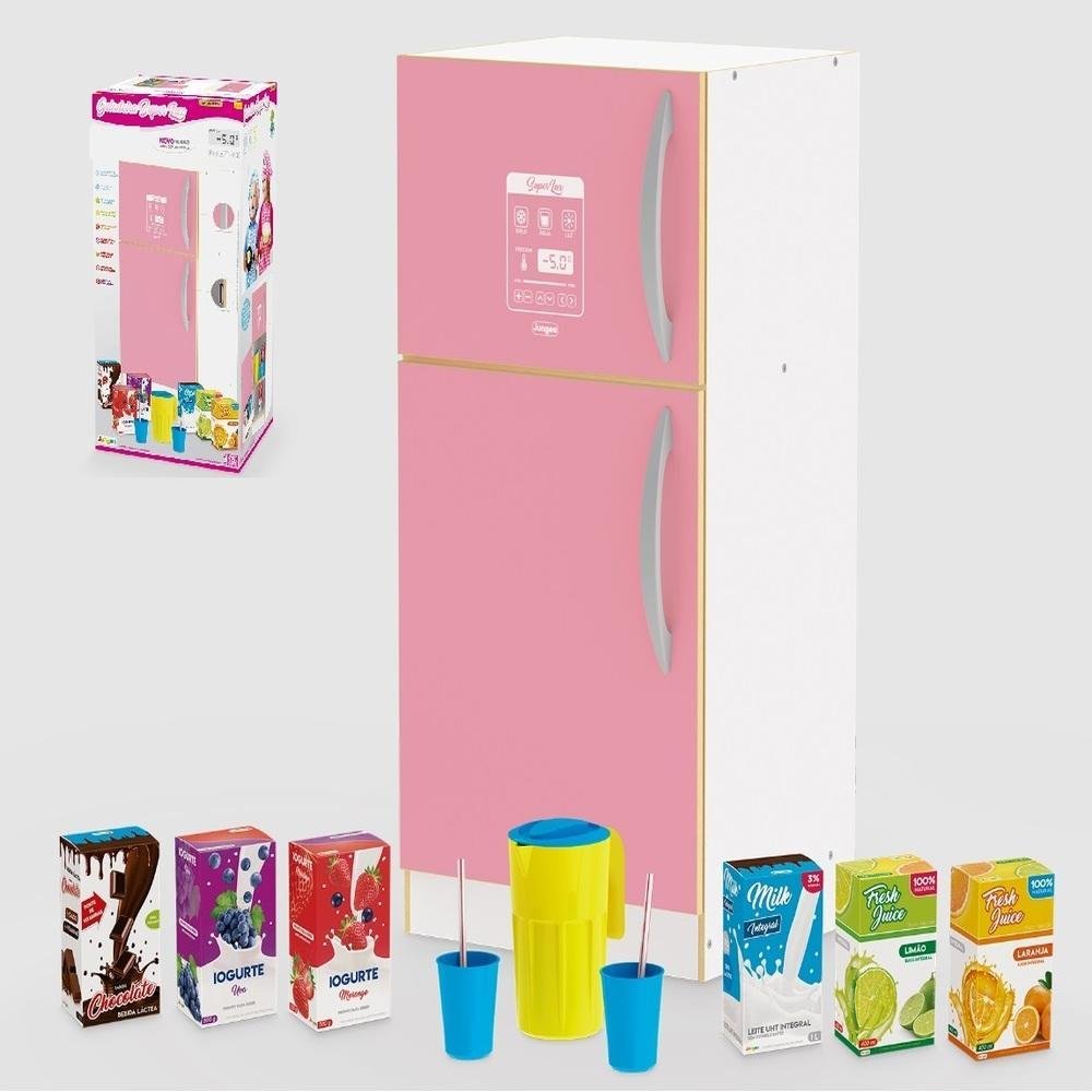 Kit Brinquedo Infantil Mercadinho Carrinho De Compras Barbie Chef