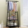 Arara de Roupas Sapateira Cabideiro Closet Multifuncional Prateleira Organização Casa Com Rodas - 2