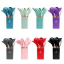 Ver imagem 6 de Kit Utensílios De Cozinha 12 Peças Madeira E Silicone:Lilás