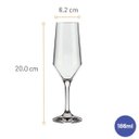 Ver imagem 5 de Taça para Espumantes Buffet Sm 186ml 6 Unidades - Nadir Rj708