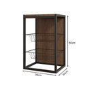 Ver imagem 4 de Fruteira de Parede Industrial Vertical Maná Imbuia/preto