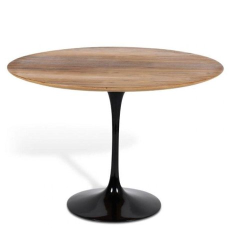 Mesa de Jantar Tulipa Saarinen Redonda 80 Cm Preto