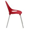 Cadeira Tramontina Elisa em Polipropileno Vermelho com Pernas de Alumínio Anodizado - 4