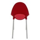Ver imagem 6 de Cadeira Tramontina Elisa em Polipropileno Vermelho com Pernas de Alumínio Anodizado