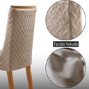 Ver imagem 5 de Mesa de Jantar Olímpia 90 cm Tampo MDF Vidro Canto Copo com 4 Cadeiras Carolina