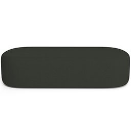 Puff Decorativo Orgânico para Living Quarto 160cm Doha W01 Linho Verde Musgo - Lyam Decor - 3