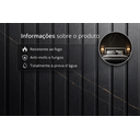 Ver imagem 3 de Painel Ripado Wpc Preto Gold- 290cm X 15cm - Revestimento Decorativo Sala Quarto Parede Cozinha