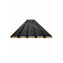 Ver imagem 1 de Painel Ripado Wpc Preto Gold- 290cm X 15cm - Revestimento Decorativo Sala Quarto Parede Cozinha