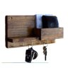 Porta Chaves Celular em Madeira de Pinus Rústico - 1