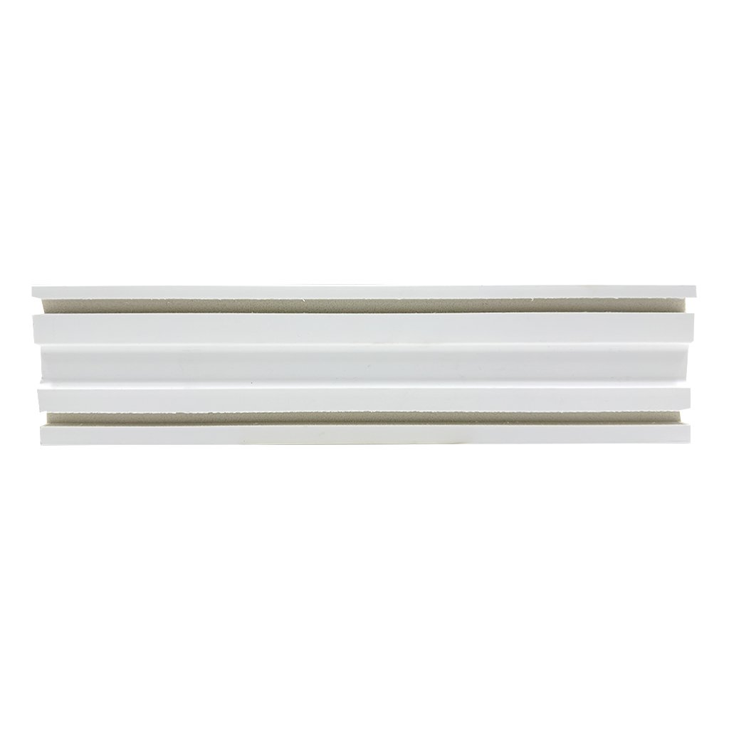 Rodapé de Poliestireno Liso 7cm x 2,25m Rende 2,5 Metros Casa Grassi  - 1