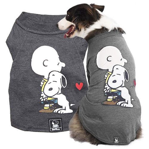 Roupa Pet Camiseta Preta Snoopy Keep Cool - Tamanho PP