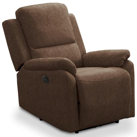 Poltrona do Papai Retrátil Reclinável Lutz F04 Couríssimo Chocolate - Lyam Decor