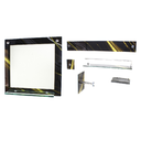 Ver imagem 1 de ESPELHO PARA BANHEIRO COM PRATELEIRA 40CM X 40CM MAIS KIT ACESSÓRIOS PARA BANHEIRO MÁRMORE PRETO DOU