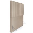 Ver imagem 6 de Kit Cabeceira Cama Box Casal 140cm com Calçadeira Recamier Baú Dália W01 Suede Bege - Lyam Decor