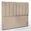 Ver imagem 3 de Kit Cabeceira Cama Box Casal 140cm com Calçadeira Recamier Baú Dália W01 Suede Bege - Lyam Decor